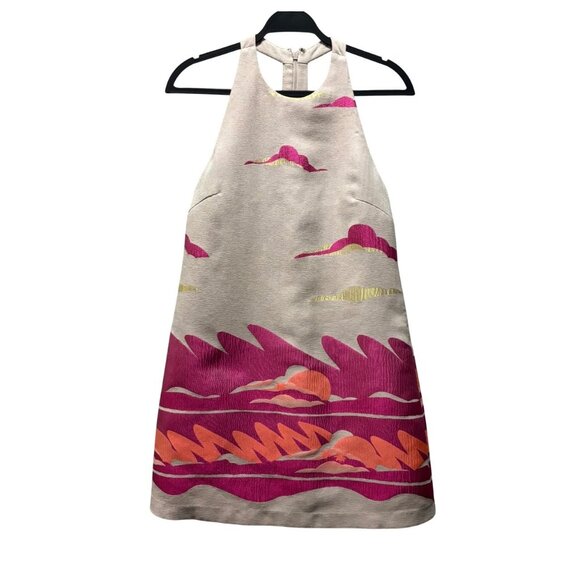 Anthropologie Hutch Sunset Jacquard Dress Size S - Picture 4 of 9